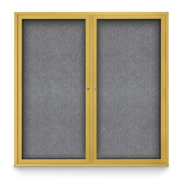 Sliding Door Indoor Enclosed Corkboard, 9
